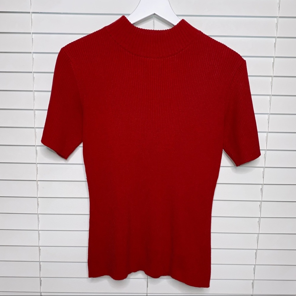 m.j.carroll Ribbed Turtleneck Sweater